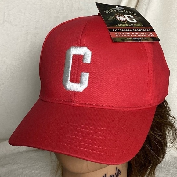VINTAGE Pittsburgh Crawfords Red Dad Hat Baseball Cap Pirates Negro League NWT! - Picture 1 of 7